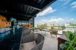 The IT Residences rooftop bar area